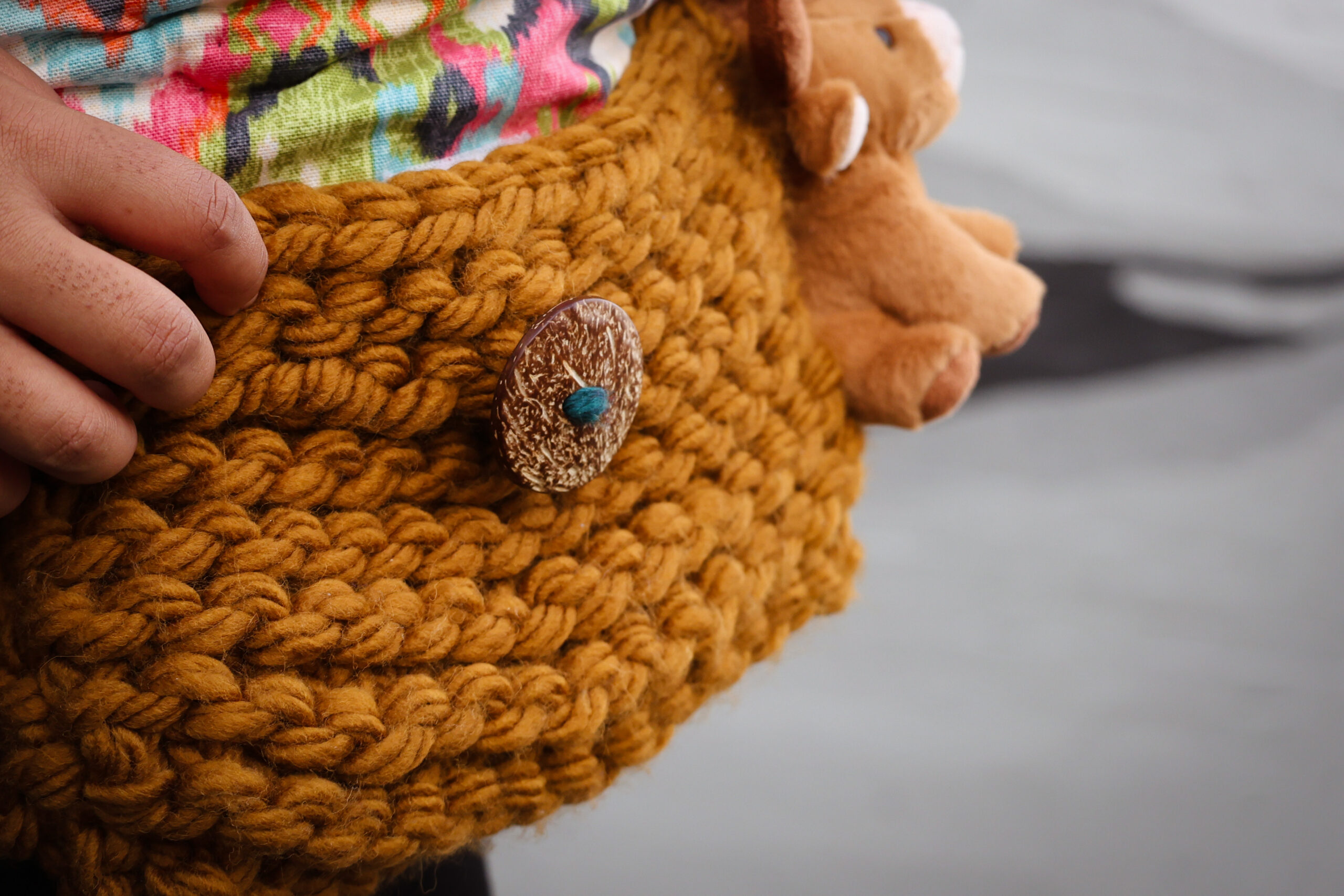 Harvesttime Large Knit Boho Crossbody - Image 5